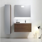 Wall Hung Vanity Blanche Series 600mm Walnut Veneer